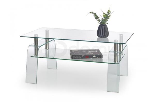Журнальний столик HALMAR NAOMI прозора, фото 1