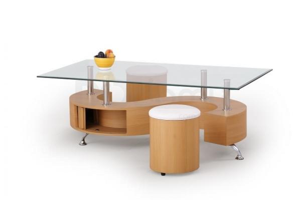 Журнальний столик HALMAR NINA бук, фото 1