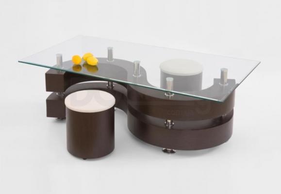 Журнальний столик HALMAR NINA 2 венге, фото 1