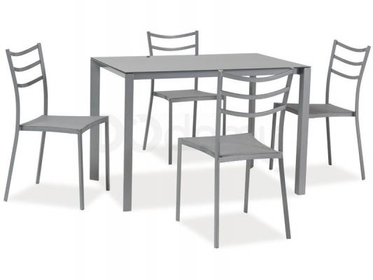 Комплект Стіл і Стільці SIGNAL Kendo сірий, фото 1