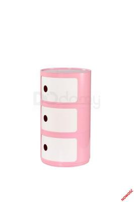 Комод дитячий HALMAR Alf Розовий, білий, фото 1