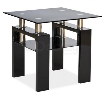 Журнальний столик SIGNAL LISA D чорний, фото 1