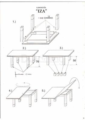 Стіл трансформер SIGNAL Iza, фото 2