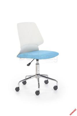 Офісний стілець HALMAR SKATE білий-голубий, фото 1