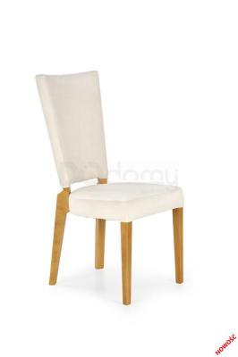 Стілець HALMAR ROIS дуб медовий, кремовий, фото 1