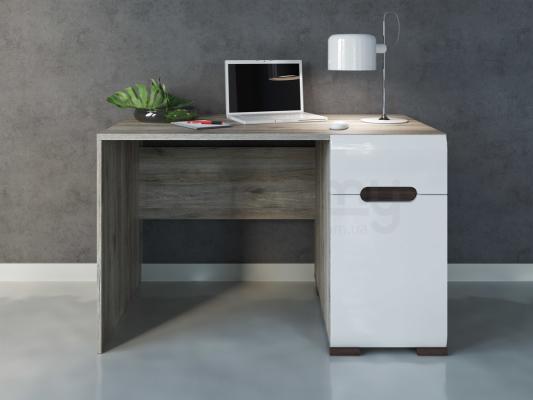 Письменый BRW стол AZTECA BIU1D1S/8/12 Дуб сан Ремо, белый, фото 3