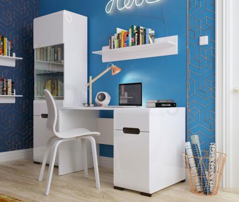 Письменнй BRW стол AZTECA BIU1D1S/8/12 Белый, фото 3