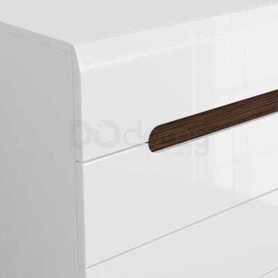 Комод BRW AZTECA KOM4S/8/11 Белый, фото 5