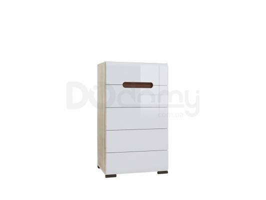 Комод AZTECA KOM5S/10/6 білий блиск, дуб сан ремо, фото 1