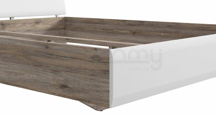 Кровать AZTECA LOZ 160 Белый, Дуб сан Ремо, фото 3