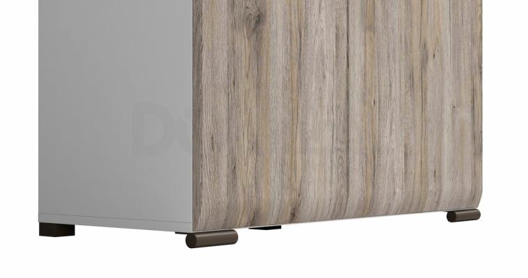 Шкаф AZTECA REG1W1D/14/9 Белий, Дуб сан Ремо, фото 3