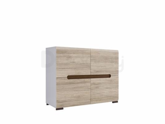 Комод AZTECA REG4D/8/11 білий, дуб сан Ремо, фото 1