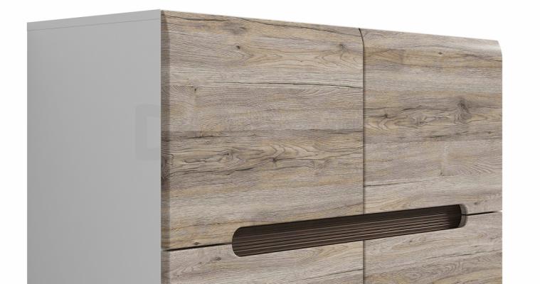 Комод AZTECA REG4D/8/11 білий, дуб сан Ремо, фото 2