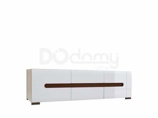 Тумба BRW під ТВ AZTECA RTV2D2S/4/15 дуб сан Ремо, білий блиск, фото 1
