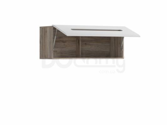 Полка BRW AZTECA SFW1K/4/11 Дуб сан Ремо, Белый блеск, фото 2