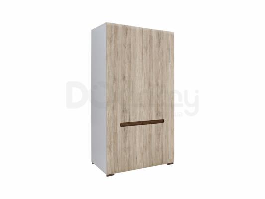 Шафа BRW AZTECA SZF2D/19/11 білий, дуб сан Ремо, фото 1