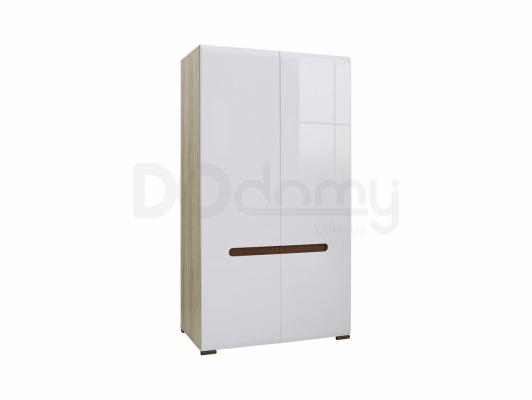 Шкаф BRW AZTECA SZF2D/19/11 Белый блеск, Дуб сан Ремо, фото 1