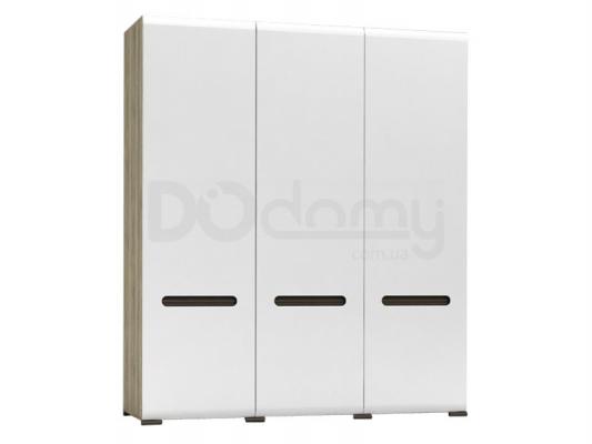 Шафа BRW AZTECA SZF3D/21/18 дуб сан Ремо, білий блиск, фото 1