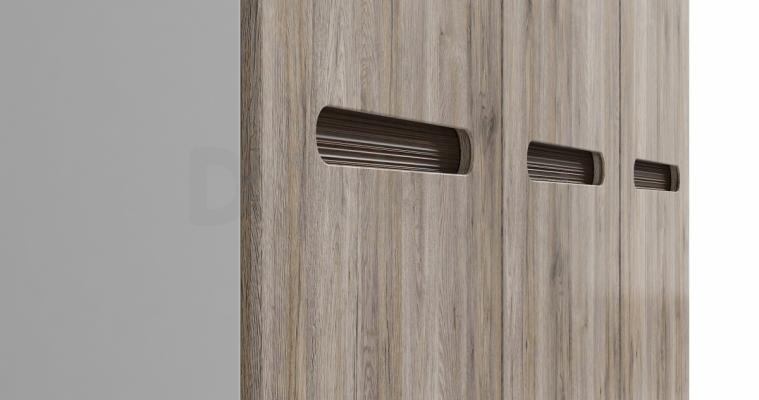 Шафа BRW AZTECA SZF3D/21/18 дуб сан Ремо, білий, фото 2