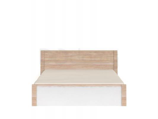 Ліжко BRW Raflo LOZ/160 Орех, Белый глянец, фото 1