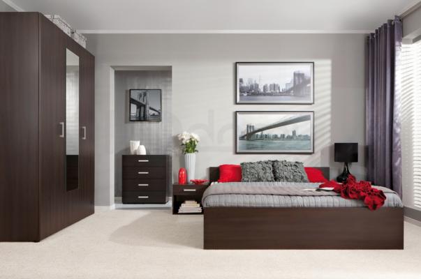 Прикроватная тумба BRW Libera KOM 1S Венге, фото 2