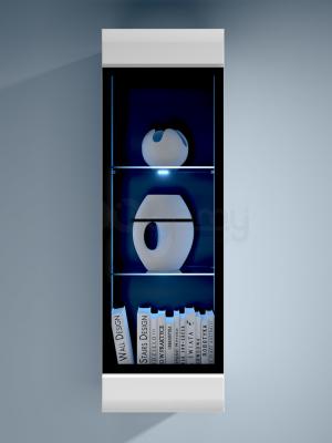 Книжный шкаф BRW Fever SFW1W/12/4 Білий, фото 1