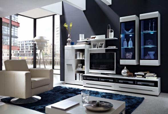 Книжкова шафа BRW Fever REG1D/12/8 білий, фото 3