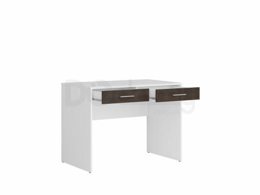 Письмовий стіл BRW NEPO BIU2S білий /Венге, фото 2