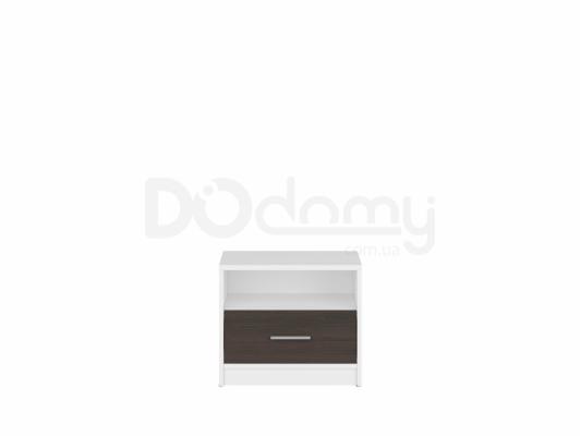 Прикроватная тумба BRW NEPO BIU2S Белый/Венге, фото 1