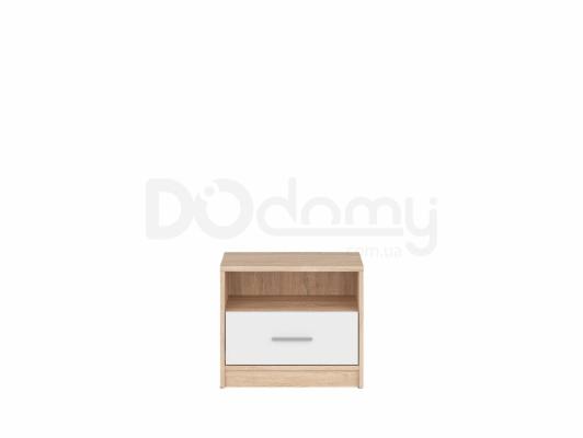 Прикроватная тумба BRW NEPO BIU2S Дуб сонома/Белый, фото 1