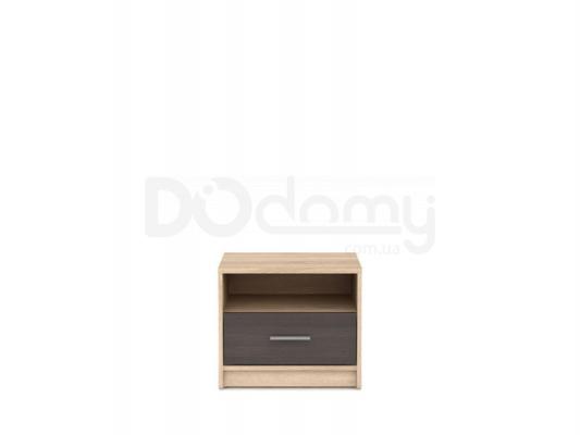 Прикроватная тумба BRW NEPO BIU2S Дуб сонома/Венге, фото 1