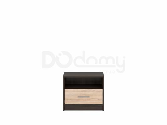 Прикроватная тумба BRW NEPO BIU2S Венге/Дуб сонома, фото 1