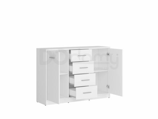 Комод BRW NEPO KOM2D4S Белый, фото 2