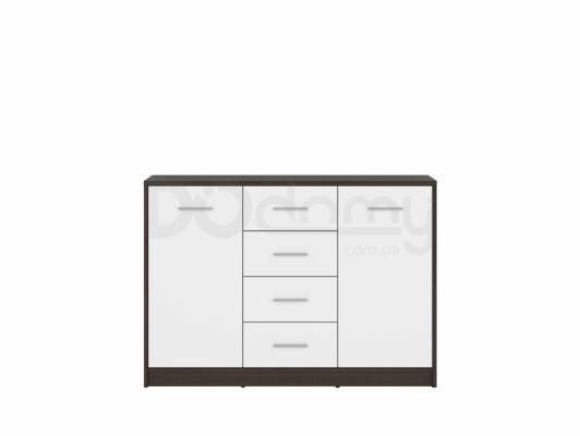 Комод BRW NEPO KOM2D4S Венге/Белый мат, фото 1