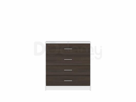 Комод BRW NEPO KOM4S Белый/Венге, фото 1