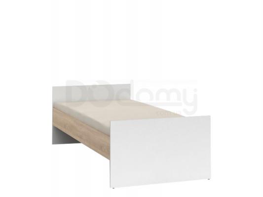 Ліжко BRW NEPO LOZ/90 A (BEZ WKŁADU, BEZ MATERACA) білий/дуб сонома, фото 1