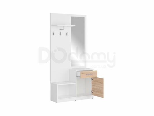 Передпокої BRW NEPO PPK білий/дуб сонома, фото 2