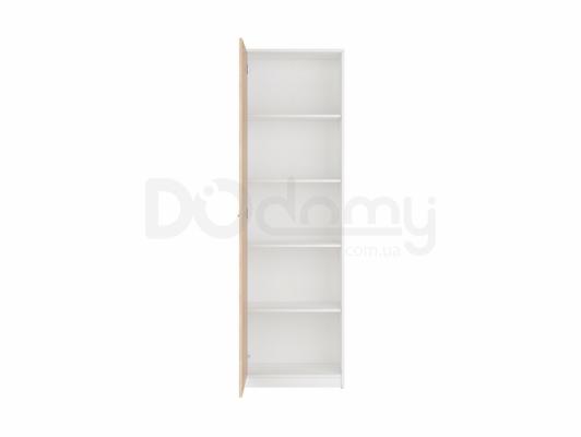 Книжный шкаф BRW NEPO REG1D Белый/Дуб сонома, фото 2