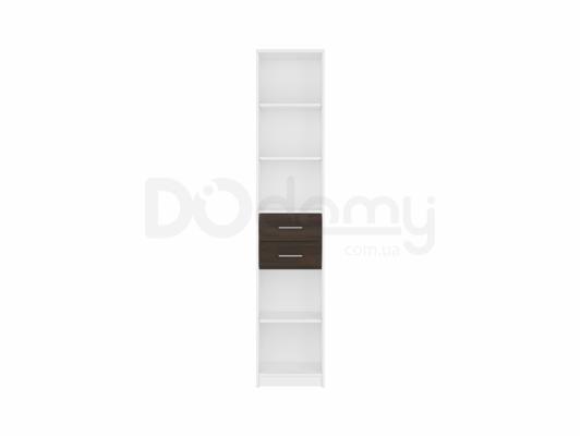 Книжный шкаф BRW NEPO REG2S/40 Белый/Венге, фото 1