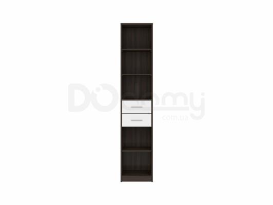Книжкова шафа BRW NEPO REG2S/40 Венге/білий мат, фото 1