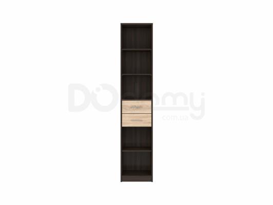 Книжкова шафа BRW NEPO REG2S/40 Венге/дуб сонома, фото 1