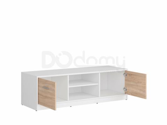 Тумба под телевизор BRW NEPO RTV2D Белый/Дуб сонома, фото 2