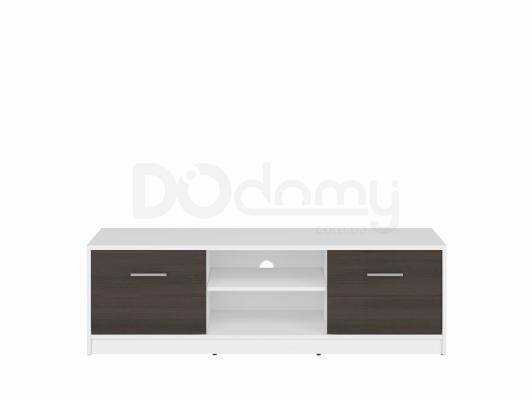 Тумба під телевізор BRW NEPO RTV2D білий/Венге, фото 1