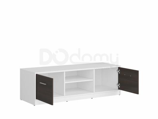 Тумба під телевізор BRW NEPO RTV2D білий/Венге, фото 2