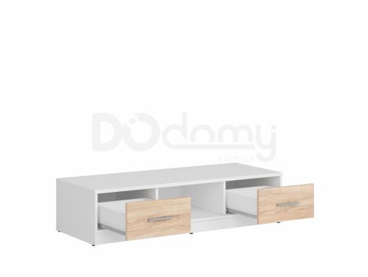 Тумба під телевізор BRW NEPO RTV2S білий/дуб сонома, фото 2