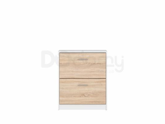 Шкафчик для обуви BRW NEPO SFB2K2 Белый/Дуб сонома, фото 1