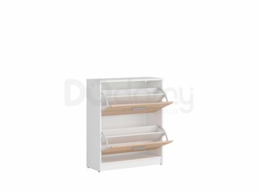 Шкафчик для обуви BRW NEPO SFB2K2 Белый/Дуб сонома, фото 2