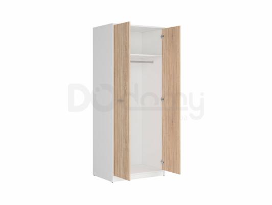 Шафа BRW NEPO SZF2D білий/дуб сонома, фото 2