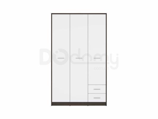 Шафа BRW NEPO SZF3D2S Венге/білий мат, фото 1