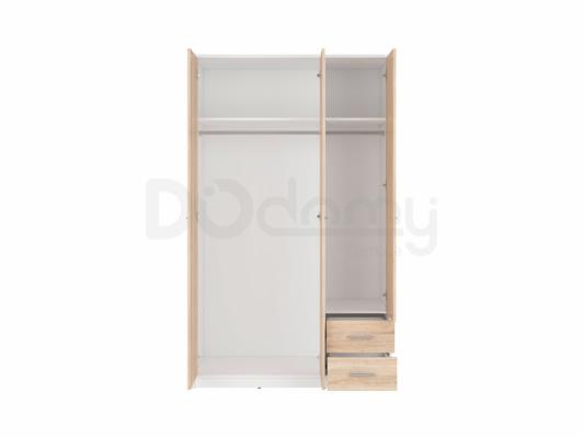 Шафа BRW NEPO SZF3D2S білий/дуб сонома, фото 2